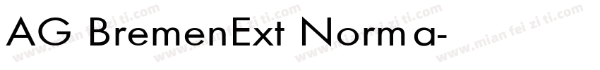 AG BremenExt Norma字体转换